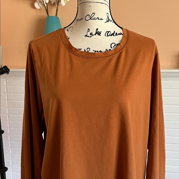 Classic Long Sleeve Crew Neck Top - Tumeric - Picture 2 of 6